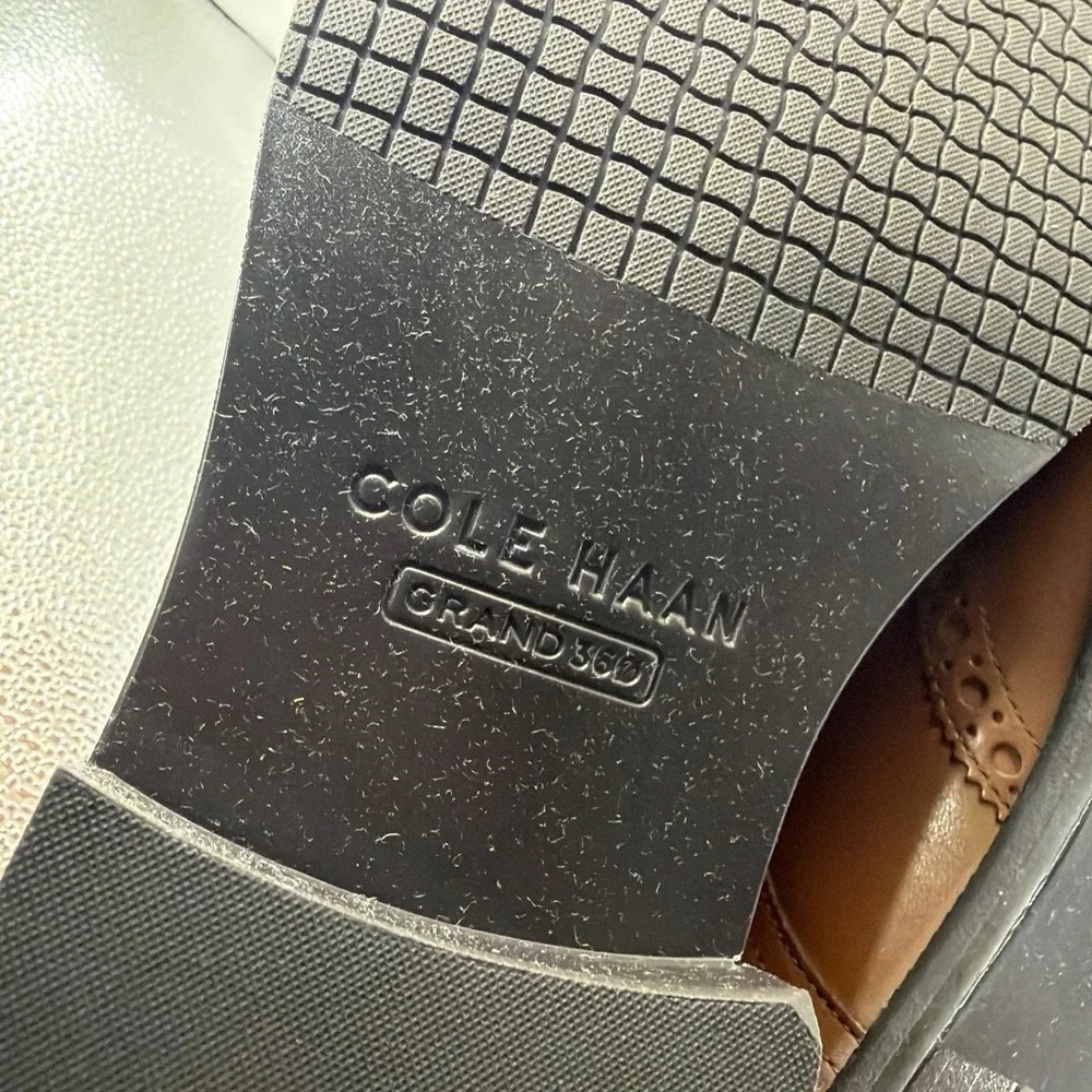 COLE HAAN Mens Dress Shoes 'Me Wing Oxford' Lace up C34598 Tan size 9